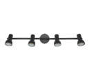 Trio Lighting Trio CANTAR plafondspot | GU10 Fitting | mat zwart | Ø 8 cm | IP20 | excl. 4x GU10 | max. 5W