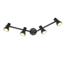 Trio Lighting Trio CANTAR ceiling spotlight | 4x GU10 | black | Ø 60.5 cm | IP20 | 12.5 cm