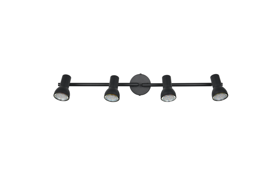 Trio Lighting Trio CANTAR ceiling spotlight | 4x GU10 | black | Ø 60.5 cm | IP20 | 12.5 cm