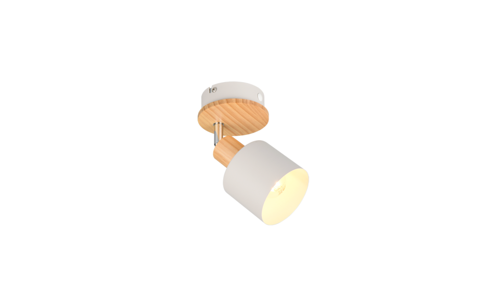 Trio Lighting Trio SHANTI plafondspot | E14 Fitting | warm grijs | Ø 9 cm | IP20 | excl. 1x E14 | max. 10W
