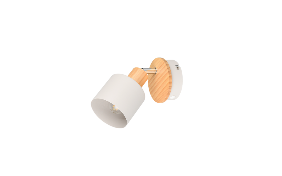 Trio Lighting Trio SHANTI plafondspot | E14 Fitting | warm grijs | Ø 9 cm | IP20 | excl. 1x E14 | max. 10W