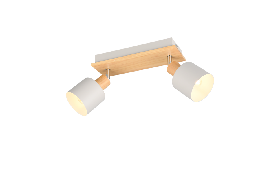 Trio Lighting Trio SHANTI plafondspot | E14 Fitting | warm grijs | Ø 9 cm | IP20 | excl. 2x E14 | max. 10W Trio Lighting Trio SHANTI plafondspot | E14 Fitting | warm grijs | Ø 9 cm | IP20 | excl. 2x E14 | max. 10W