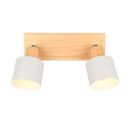 Trio Lighting Trio SHANTI plafondspot | E14 Fitting | warm grijs | Ø 9 cm | IP20 | excl. 2x E14 | max. 10W