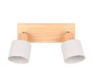 Trio Lighting Trio SHANTI plafondspot | E14 Fitting | warm grijs | Ø 9 cm | IP20 | excl. 2x E14 | max. 10W