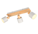 Trio Lighting Trio SHANTI plafondspot | E14 Fitting | warm grijs | Ø 9 cm | IP20 | excl. 3x E14 | max. 10W