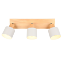 Trio Lighting Trio SHANTI plafondspot | E14 Fitting | warm grijs | Ø 9 cm | IP20 | excl. 3x E14 | max. 10W