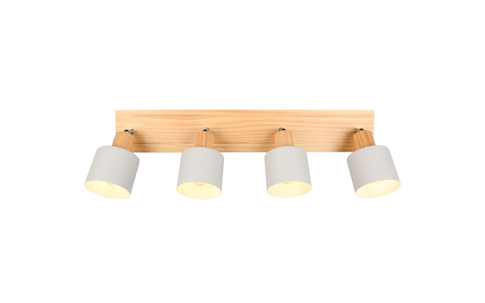 Trio Lighting Trio SHANTI plafondspot | E14 Fitting | warm grijs | Ø 9 cm | IP20 | excl. 4x E14 | max. 10W Trio Lighting Trio SHANTI plafondspot | E14 Fitting | warm grijs | Ø 9 cm | IP20 | excl. 4x E14 | max. 10W
