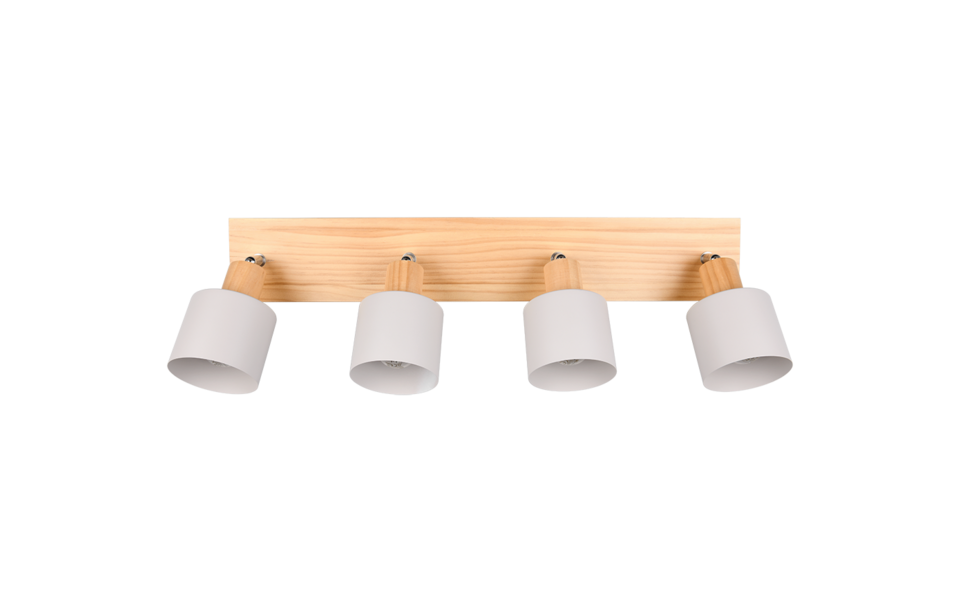 Trio Lighting Trio SHANTI plafondspot | E14 Fitting | warm grijs | Ø 9 cm | IP20 | excl. 4x E14 | max. 10W Trio Lighting Trio SHANTI plafondspot | E14 Fitting | warm grijs | Ø 9 cm | IP20 | excl. 4x E14 | max. 10W