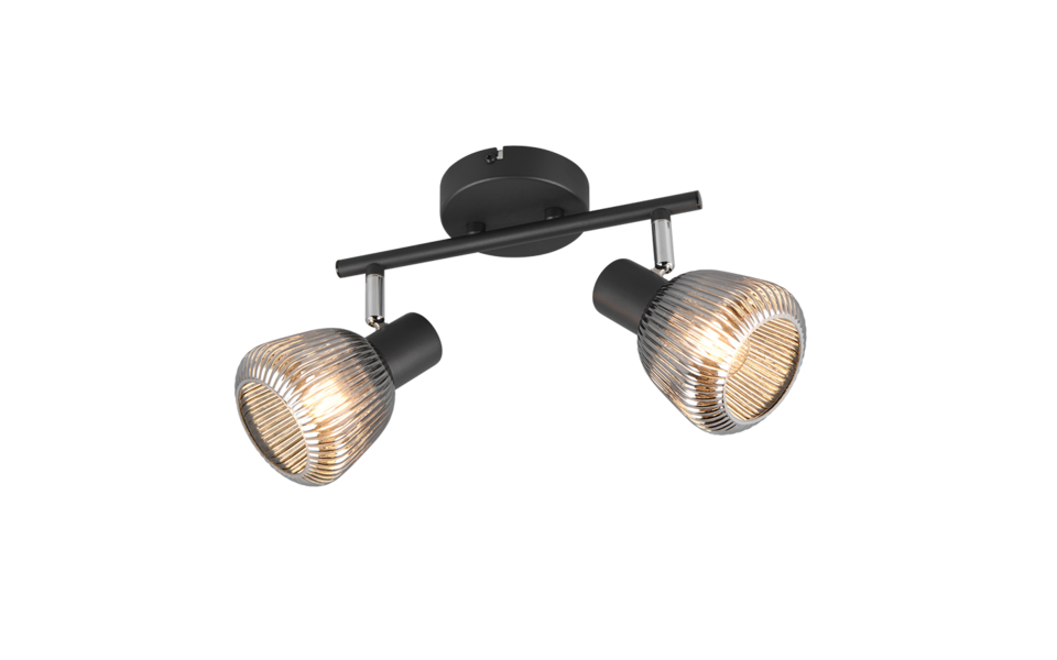 Trio Lighting Trio TARIFA ceiling spotlight | 2x E14 max 40W | black | Ø 25 cm | IP20 | 19 cm Trio Lighting Trio TARIFA ceiling spotlight | 2x E14 max 40W | black | Ø 25 cm | IP20 | 19 cm