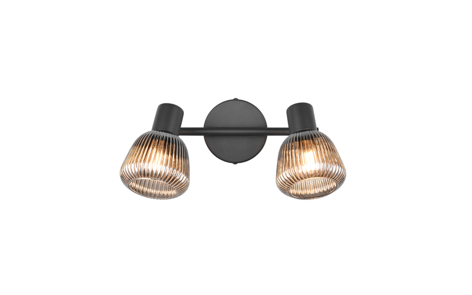 Trio Lighting Trio TARIFA ceiling spotlight | 2x E14 max 40W | black | Ø 25 cm | IP20 | 19 cm Trio Lighting Trio TARIFA ceiling spotlight | 2x E14 max 40W | black | Ø 25 cm | IP20 | 19 cm