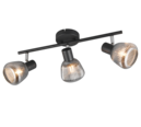 Trio Lighting Trio TARIFA plafondspot | E14 Fitting | mat zwart | Ø 10 cm | IP20 | excl. 3x E14 | max. 10W