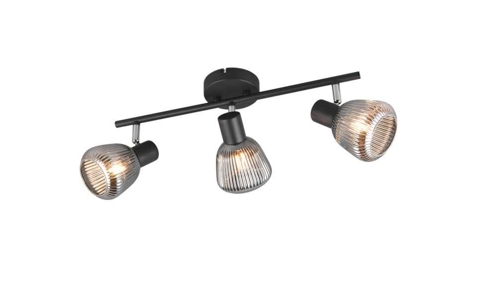 Trio Lighting Trio TARIFA ceiling spotlight | 3x E14 max 40W | black | Ø 45 cm | IP20 | 19 cm Trio Lighting Trio TARIFA ceiling spotlight | 3x E14 max 40W | black | Ø 45 cm | IP20 | 19 cm