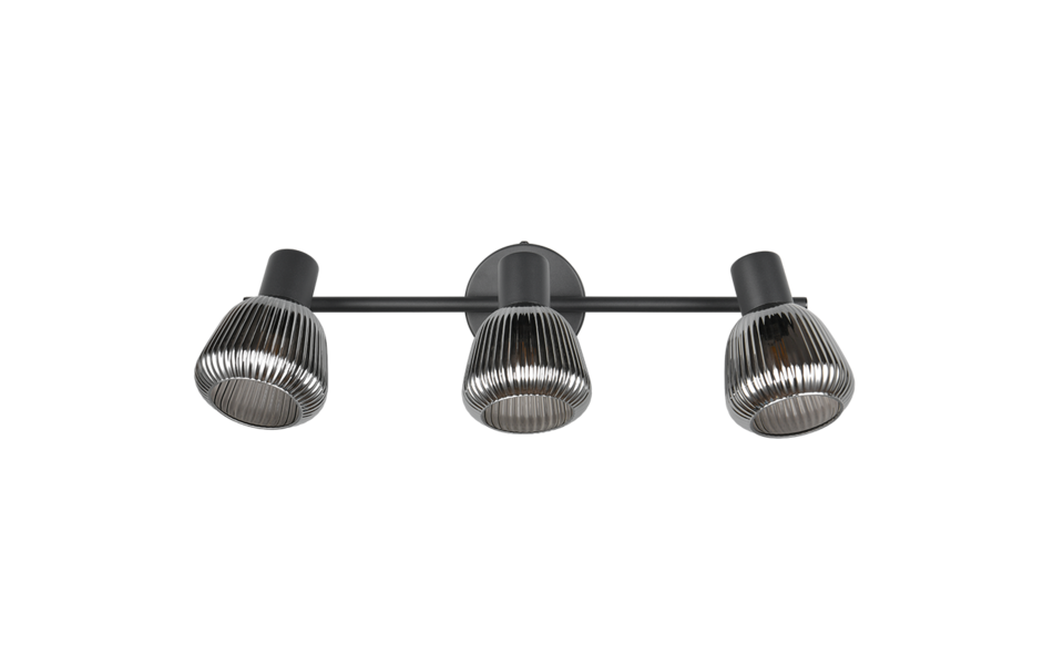 Trio Lighting Trio TARIFA plafondspot | E14 Fitting | mat zwart | Ø 10 cm | IP20 | excl. 3x E14 | max. 10W Trio Lighting Trio TARIFA plafondspot | E14 Fitting | mat zwart | Ø 10 cm | IP20 | excl. 3x E14 | max. 10W