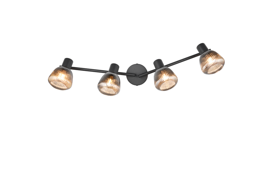 Trio Lighting Trio TARIFA ceiling spotlight | 4x E14 max 40W | black | Ø 70 cm | IP20 | 19 cm