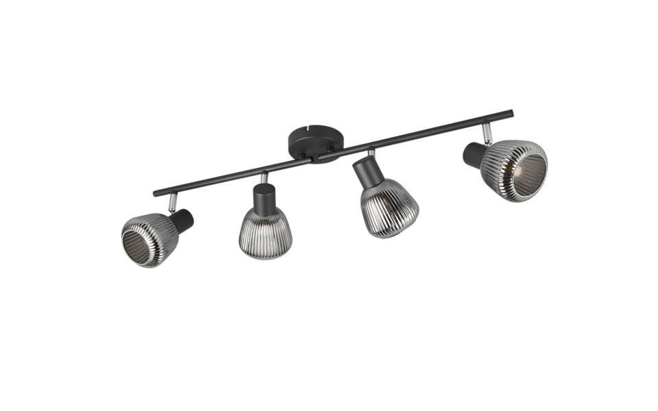 Trio Lighting Trio TARIFA ceiling spotlight | 4x E14 max 40W | black | Ø 70 cm | IP20 | 19 cm