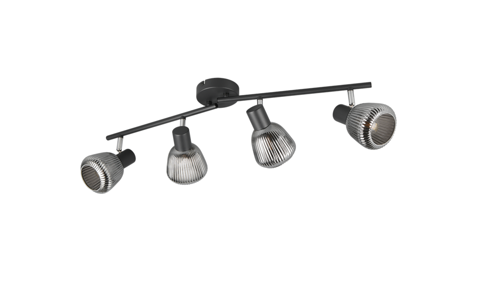 Trio Lighting Trio TARIFA ceiling spotlight | 4x E14 max 40W | black | Ø 70 cm | IP20 | 19 cm