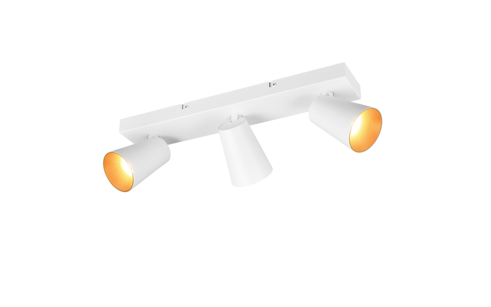 Trio Lighting Trio SHARP ceiling spotlight | 3x GU10 | chrome | Ø 46 cm | IP20 | 16 cm