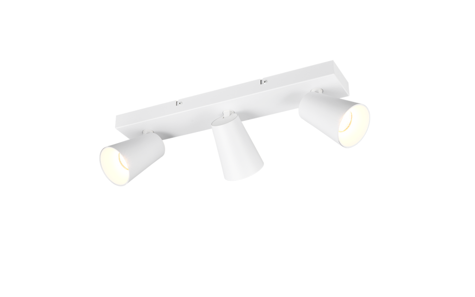 Trio Lighting Trio SHARP plafondspot | GU10 Fitting | wit mat | Ø 8 cm | IP20 | excl. 3x GU10 | max. 10W Trio Lighting Trio SHARP plafondspot | GU10 Fitting | wit mat | Ø 8 cm | IP20 | excl. 3x GU10 | max. 10W
