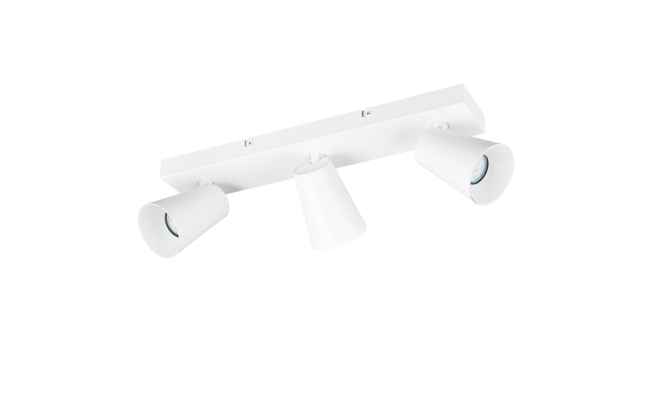 Trio Lighting Trio SHARP plafondspot | GU10 Fitting | wit mat | Ø 8 cm | IP20 | excl. 3x GU10 | max. 10W Trio Lighting Trio SHARP plafondspot | GU10 Fitting | wit mat | Ø 8 cm | IP20 | excl. 3x GU10 | max. 10W