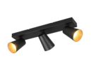 Trio Lighting Trio SHARP ceiling spotlight | 3x GU10 | black | Ø 46 cm | IP20 | 16 cm