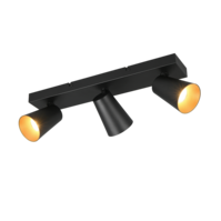Trio SHARP ceiling spotlight | GU10 | black | Ø 46 cm | IP20