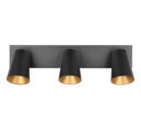 Trio Lighting Trio SHARP ceiling spotlight | 3x GU10 | black | Ø 46 cm | IP20 | 16 cm