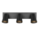 Trio Lighting Trio SHARP ceiling spotlight | 3x GU10 | black | Ø 46 cm | IP20 | 16 cm