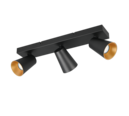 Trio Lighting Trio SHARP ceiling spotlight | 3x GU10 | black | Ø 46 cm | IP20 | 16 cm