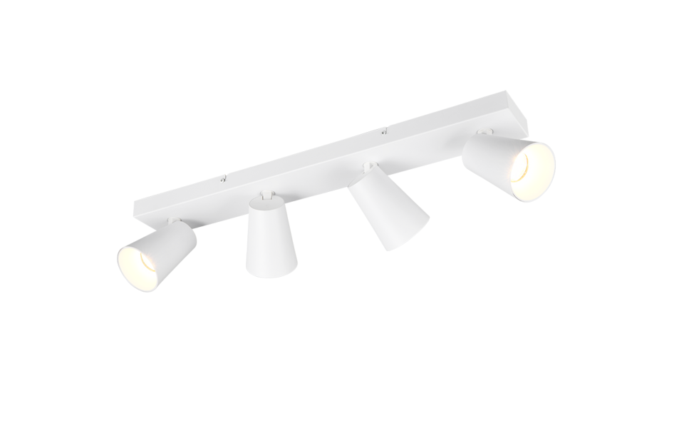 Trio Lighting Trio SHARP ceiling spotlight | 4x GU10 | chrome | Ø 64 cm | IP20 | 16 cm