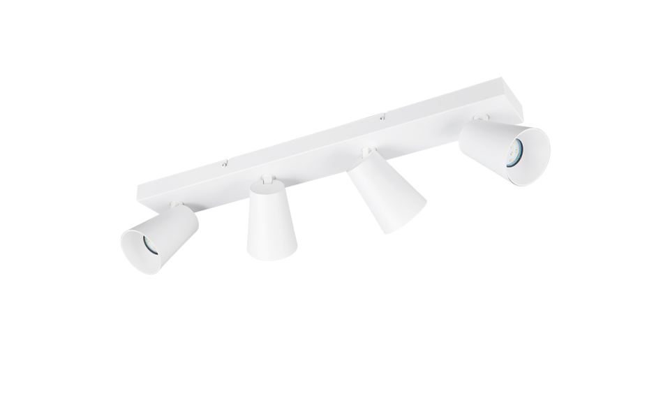 Trio Lighting Trio SHARP ceiling spotlight | 4x GU10 | chrome | Ø 64 cm | IP20 | 16 cm