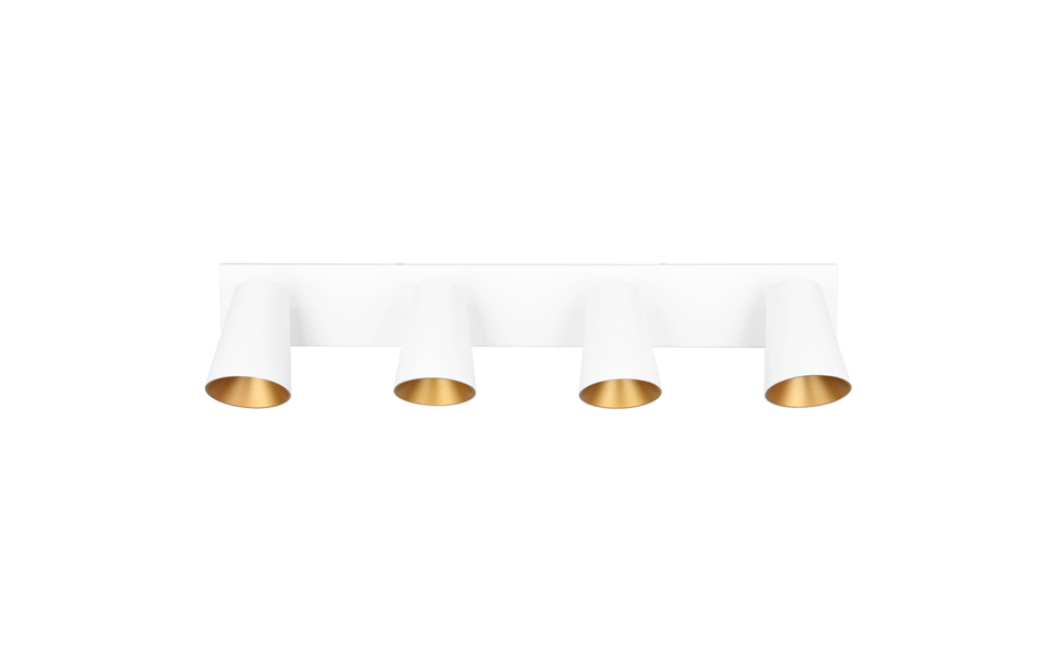 Trio Lighting Trio SHARP plafondspot | GU10 Fitting | wit mat | Ø 8 cm | IP20 | excl. 4x GU10 | max. 10W Trio Lighting Trio SHARP plafondspot | GU10 Fitting | wit mat | Ø 8 cm | IP20 | excl. 4x GU10 | max. 10W