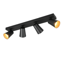 Trio SHARP ceiling spotlight | GU10 | black | Ø 64 cm | IP20