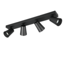 Trio Lighting Trio SHARP ceiling spotlight | 4x GU10 | black | Ø 64 cm | IP20 | 16 cm