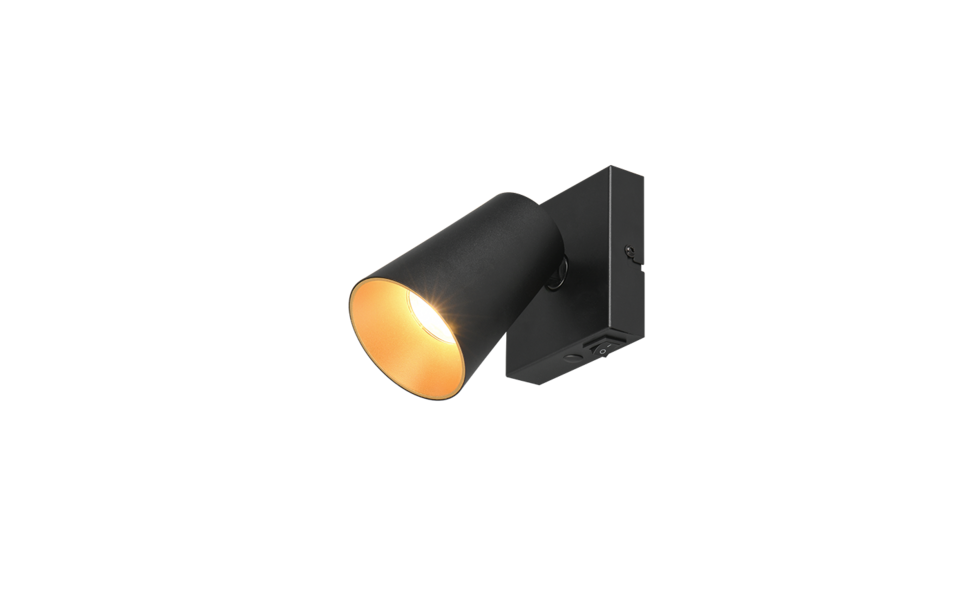 Trio Lighting Trio SHARP plafondspot | GU10 Fitting | mat zwart | Ø 8 cm | IP20 | excl. 1x GU10 | max. 10W Trio Lighting Trio SHARP plafondspot | GU10 Fitting | mat zwart | Ø 8 cm | IP20 | excl. 1x GU10 | max. 10W