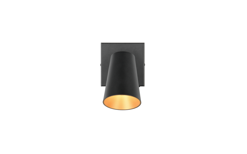 Trio Lighting Trio SHARP ceiling spotlight | 1x GU10 | black | Ø 10 cm | IP20 | 10 cm