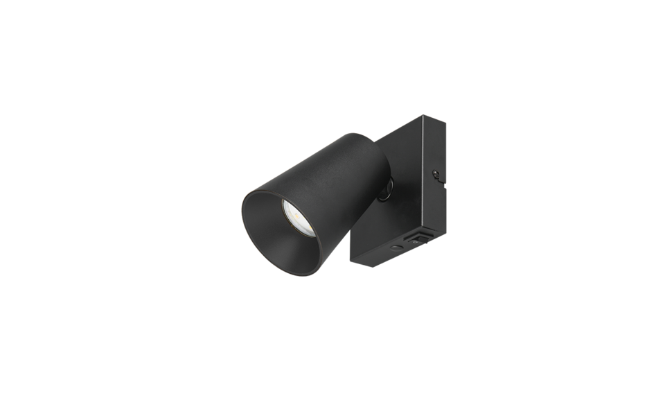 Trio Lighting Trio SHARP ceiling spotlight | 1x GU10 | black | Ø 10 cm | IP20 | 10 cm