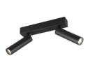 Trio Lighting Trio AMBALA plafondspot | LED | mat zwart | Ø 13 cm | IP20 | 2x 5,5W | 500 lm | 2300+3000+4000K | dimbaar