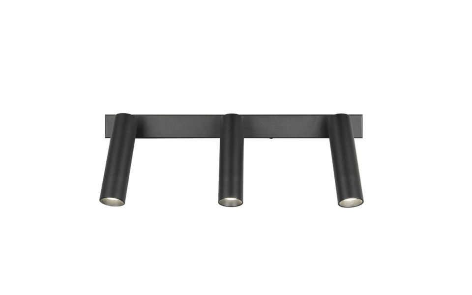 Trio Lighting Trio AMBALA ceiling spotlight | 3x 5W 500 lm 4000K | black | IP20 | 16.5 cm