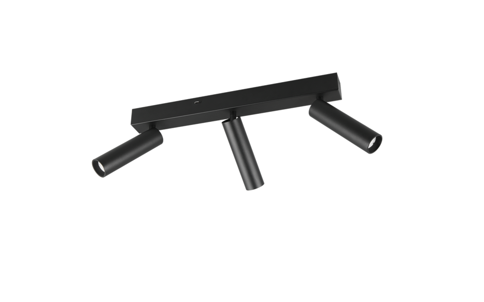 Trio Lighting Trio AMBALA plafondspot | LED | mat zwart | 44 x 13 cm | IP20 | 3x 5,5W | 500 lm | 2300+3000+4000K | dimbaar Trio Lighting Trio AMBALA plafondspot | LED | mat zwart | 44 x 13 cm | IP20 | 3x 5,5W | 500 lm | 2300+3000+4000K | dimbaar