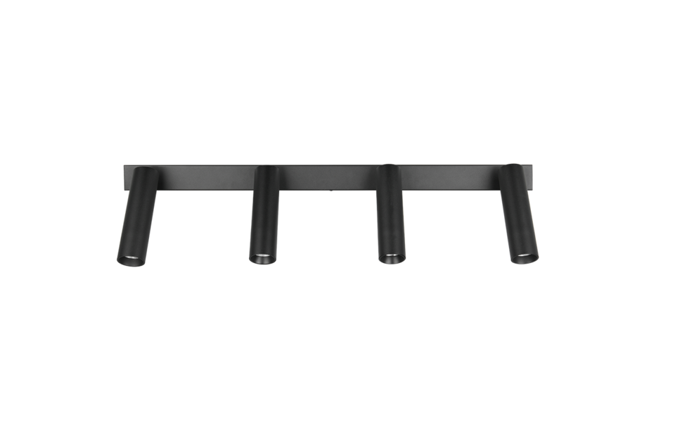 Trio Lighting Trio AMBALA ceiling spotlight | 4x 5W 500 lm 4000K | black | IP20 | 16.5 cm