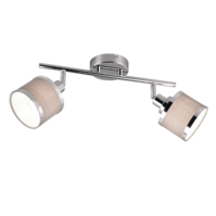 Trio AROSA plafondspot | chroom/grijs | IP20 | E14 | 52,5 x 10 cm