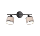 Trio Lighting Trio AROSA plafondspot | E14 Fitting | chroom met grijs | 52,5 x 10 cm | IP20 | excl. 2x E14 | max. 28W