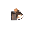 Trio Lighting Trio NANDINI plafondspot | E14 Fitting | mat zwart met mat zwart met zwart | 7 x 17 cm | IP20 | excl. 1x E14 | max. 10W
