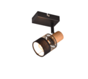 Trio Lighting Trio NANDINI plafondspot | E14 Fitting | mat zwart met mat zwart met zwart | 7 x 17 cm | IP20 | excl. 1x E14 | max. 10W