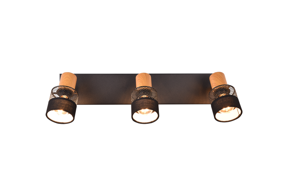 Trio Lighting Trio NANDINI ceiling spotlight | 3x E14 max 40W | black | Ø 45 cm | IP20 | 17 cm Trio Lighting Trio NANDINI ceiling spotlight | 3x E14 max 40W | black | Ø 45 cm | IP20 | 17 cm