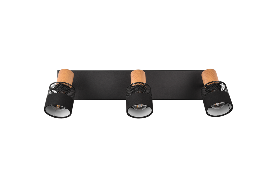 Trio Lighting Trio NANDINI ceiling spotlight | 3x E14 max 40W | black | Ø 45 cm | IP20 | 17 cm Trio Lighting Trio NANDINI ceiling spotlight | 3x E14 max 40W | black | Ø 45 cm | IP20 | 17 cm