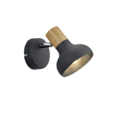 Trio Lighting Trio LATIKA ceiling spotlight | 1x E14 max 40W | black | Ø 10 cm | IP20