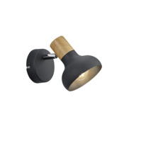 Trio LATIKA ceiling spotlight | E14 | black | Ø 10 cm | IP20