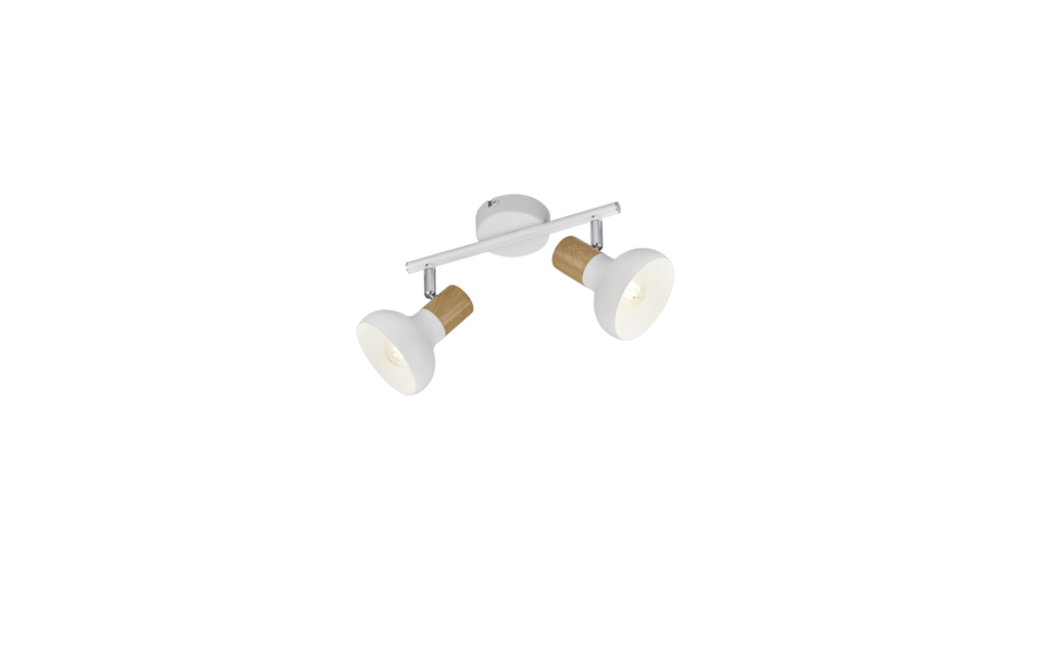 Trio Lighting Trio LATIKA plafondspot | E14 Fitting | wit mat | Ø 10 cm | IP20 | excl. 2x E14 | max. 10W