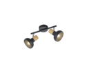 Trio Lighting Trio LATIKA ceiling spotlight | 2x E14 max 40W | black | Ø 10 cm | IP20